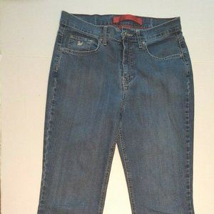 Size 8 Womens Gloria Vanderbilt Blue Jeans Denim Dark Wash Jeans Mid Rise